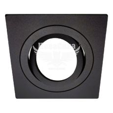Світильник вбудований Feron DL6220 поворотний під лампу G5.3 MR16, чорний
