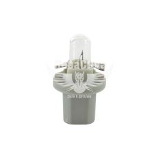 Лампочка без цоколя семечка W1.2W біла 24V-1,2Вт B8.5d (Brevia) (з патроном) (упак.-10шт.)
