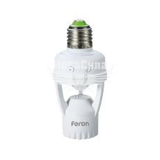 Датчик руху Feron SEN127 з цоколем Е27 60W білий 6м 360°