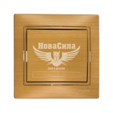 LEZARD MIRA Вимикач одинарний, клен