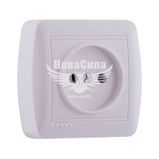 LEZARD DEMET Розетка одинарна б/з, білий