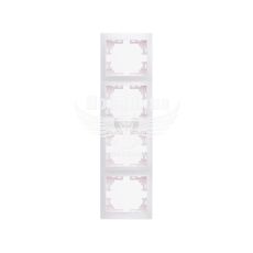 LEZARD MIRA Рамка 4-а вертикальна, білий