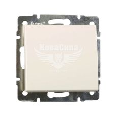 LEZARD RAIN Вимикач одинарний, крем, без рамки