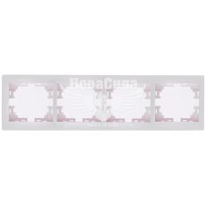 LEZARD MIRA Рамка 4-а горизонтальна, білий