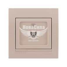 LEZARD DERIY Розетка телефонна євро, крем