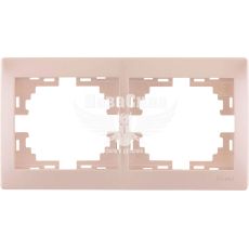 LEZARD MIRA Рамка 2-а горизонтальна, перлинно білий