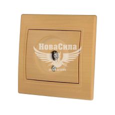 LEZARD MIRA Розетка супутникова TV кінцева, клен