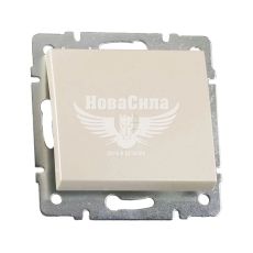 LEZARD RAIN Вимикач прохідний одинарний, перлинно-білий перламутр, без рамки