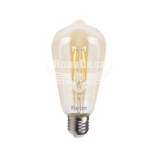 Світлодіодна лампа E27 Feron Filament LB-764 4Вт 2700K ST64 EDISON