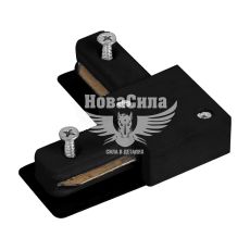 Конектор кутовий для шинопровода Feron LD1101 однофазний чорний