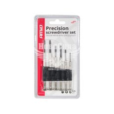 Викрутка (набір) (AMiO) кт. 6шт. -/+ (прецизійних)