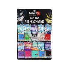 Ароматизатор (Nowax) Wave 1упаковка 30шт. MIX (підвісний листок)