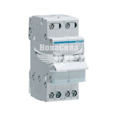 Перемикач трьохпозиційний з загальним виходом зверху, 2-пол., 40А/230В HAGER