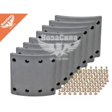 Накладка тормозной колодки SAF 420х180 3-рем. (Rider)