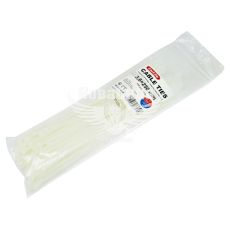 Хомут пластиковый белый 3,6х250 (CarLife) (уп. 100шт.)