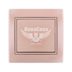 LEZARD MIRA Вимикач прохідний одинарний, перлинно білий