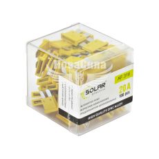 Запобіжники плоскі стандарт (Solar) уп. 100шт. (20A) цинк