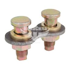 Палець (болт) опорний колодок задніх в зб. ГАЗ-53 (2шт. + планка) 66-ГАЗ