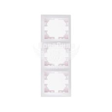 LEZARD MIRA Рамка 3-я вертикальная, белый