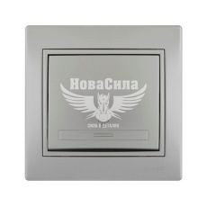 LEZARD MIRA Кнопка звонка, серый металлик