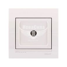 LEZARD DERIY Розетка супутникова TV прохідна, білий