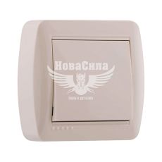 LEZARD DEMET Выключатель одинарный, крем