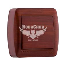 LEZARD DEMET Кнопка звонка, античный махагон