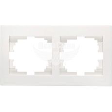 LEZARD RAIN Рамка 2-а горизонтальна, білий з боковою вставкою