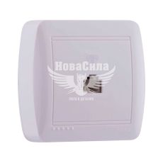 LEZARD DEMET Розетка телефонная евро, белый