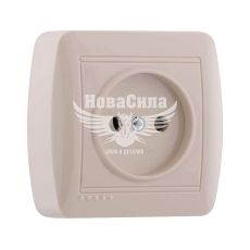 LEZARD DEMET Розетка одинарная б/з, крем