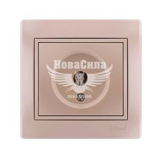 LEZARD MIRA Розетка супутникова TV кінцева, перлинно білий