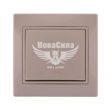 LEZARD MIRA Вимикач прохідний одинарний, крем