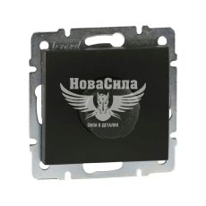LEZARD RAIN Выключатель реостатного типа (диммер) 800W, антрацит, (без рамки)