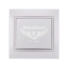 LEZARD MIRA Вимикач прохідний одинарний, білий