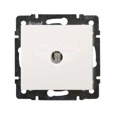 LEZARD RAIN Розетка спутниковая TV концевая, белый, (без рамки)