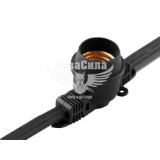 Вулична гірлянда Белт-лайт Feron CL25-25 чорний 100хЕ27 25м