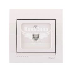 LEZARD DERIY Розетка телефонна євро, білий