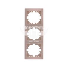 LEZARD MIRA Рамка 3-я вертикальная, крем