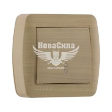 LEZARD DEMET Выключатель проходной одинарный, клен