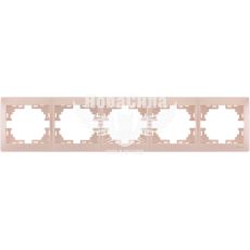 LEZARD MIRA Рамка 5-а горизонтальна, перлинно білий