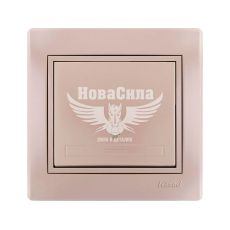 LEZARD MIRA Кнопка звонкая, жемчужно-белый