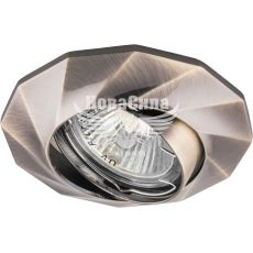 Світильник вбудований Feron DL6021 поворотний під лампу G5.3 MR16, античне золото