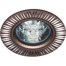 Світильник вбудований Feron GS-M369 круглий під лампу G5.3 MR16, коричневий