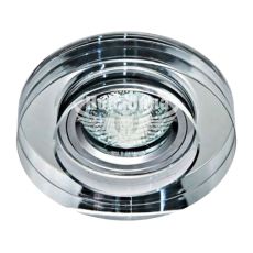 Світильник вбудований Feron 8080-2 круглий під лампу G5.3 MR16, прозорий