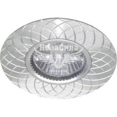 Светильник встроенный Feron GS-M888 круглый под лампу G5.3 MR16, серебро