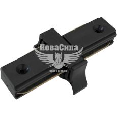 Конектор прямий для шинопровода Feron LD1000 однофазний чорний