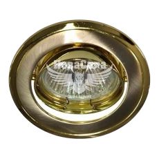 Світильник вбудований Feron 301T поворотний під лампу G5.3 MR16, титан золото