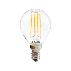 Світлодіодна лампа E14 Feron Filament LB-61 4Вт 2700K P45