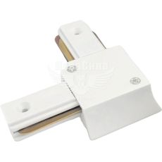 Конектор кутовий для шинопровода Feron LD1001 однофазний білий