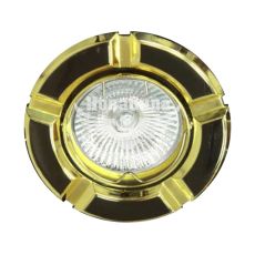Світильник вбудований Feron 098T поворотний під лампу G5.3 MR16, чорний золото